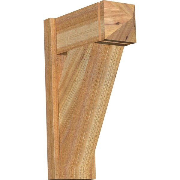 Ekena Millwork Traditional Rough Sawn Arts and Crafts Outlooker, Western Red Cedar, 8"W x 18"D x 26"H OUT08X18X26TRA03RWR - main